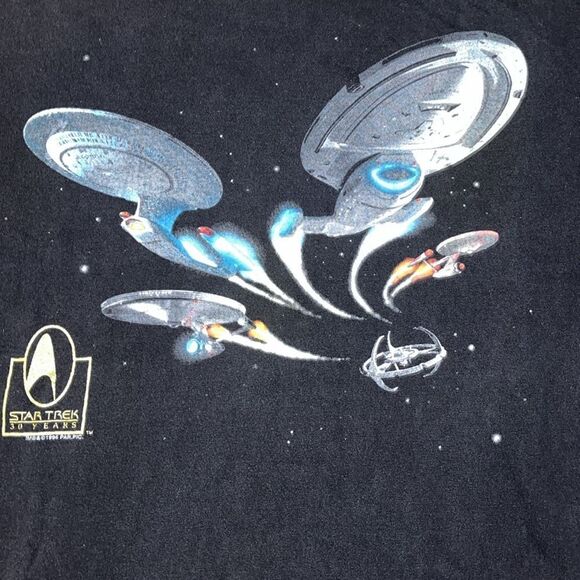 Vintage 1996 Star Trek Graphic T-Shirt - Picture 2 of 4
